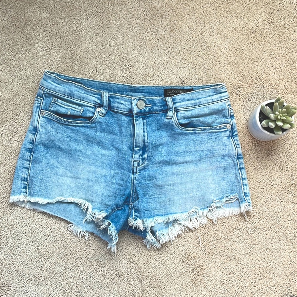Distressed denim shorts, BLANKNYC The Astor, size 28